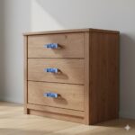 Wooden Blue Bone Inlay Handle