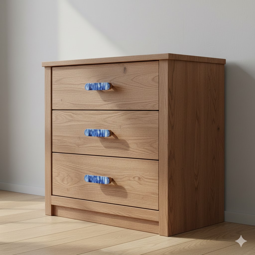 unnamed (2) Wooden Blue Bone Inlay Handle - Image 1