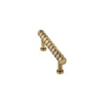 Antique Brass Beaded Bar Pull Handle for Cabinet Doors and Drawers,