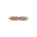 Wooden Cabinet Handle, White, Floral Cut-Out Pattern,for Drawers, Wardrobes and Doors - Image 2