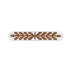 Handcrafted Wooden Cabinet Handle, White, Floral Cut-Out Pattern, for Drawers, Wardrobes and Doors - Image 2