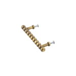 Antique Brass Beaded Bar Pull Handle for Cabinet Doors and Drawers, - Image 2