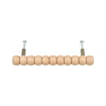 Wooden Pull Handle, Natural Wood, 18 cm Length, 13.5 cm Hole-to-Hole, Bubble Design, for Wardrobes and Doors - Image 3