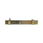 Natural Horn & Antique Brass T-Bar Cabinet Pull Handle, - Image 3