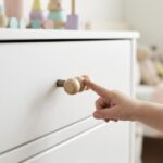 Wooden Cabinet Knob, Triple Ball Design, Natural Wood Finish with Metal Post - Image 2