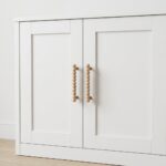 Wooden Pull Handle, Natural Wood, 18 cm Length, 13.5 cm Hole-to-Hole, Bubble Design, for Wardrobes and Doors - Image 5