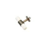 Marble-Style Cabinet Knob, White Cylindrical Grip, Antique Brass Finish, for Cabinets, Drawers and Wardrobes, Modern Minimalist Style - Image 3